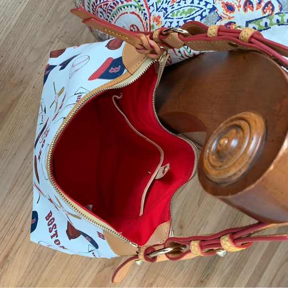 Dooney & Bourke MLB Boston Red Sox Baseball Hobo Bag - Picture 7 of 10